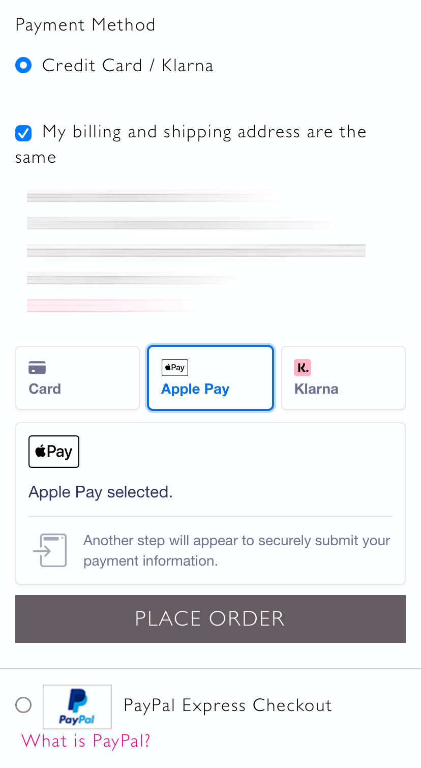 Apple Pay via Stripe on Checkout on Mobile